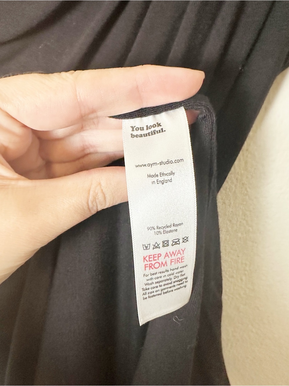 AYM Venus Draped Maxi Dress Black Small - Picture 8 of 9